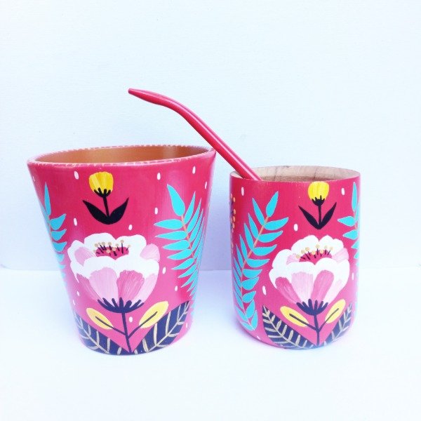 Producto - SET MATE Y MACETA N10 CELIA