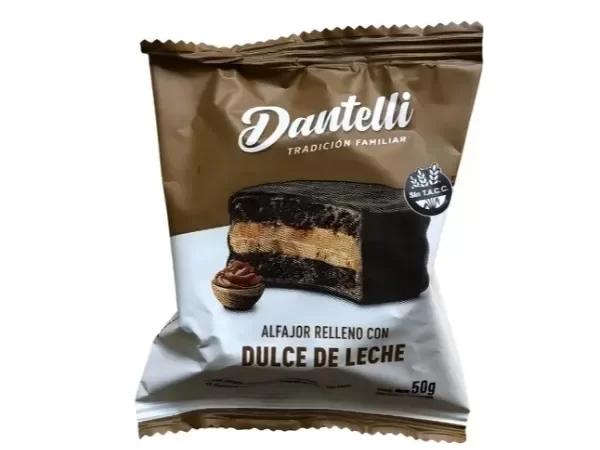 Producto - Alfajor relleno con dulce de leche Dantelli