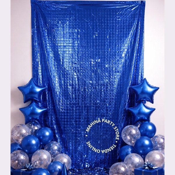 Producto - Cortina cuadrada azul