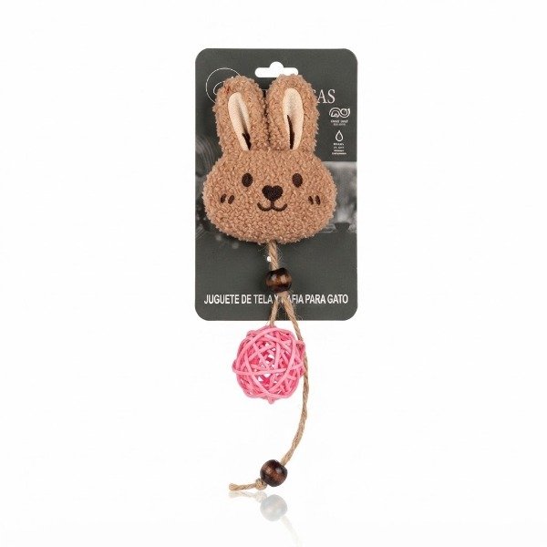 Producto - Cabeza Conejo Peluche con Pelota Ovillo 404797 Nuevo Sol