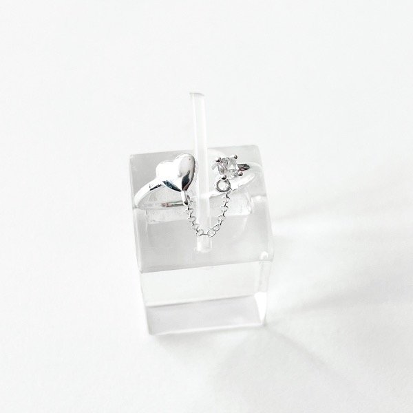 Producto - Anillo Corazón Cadena Cubics