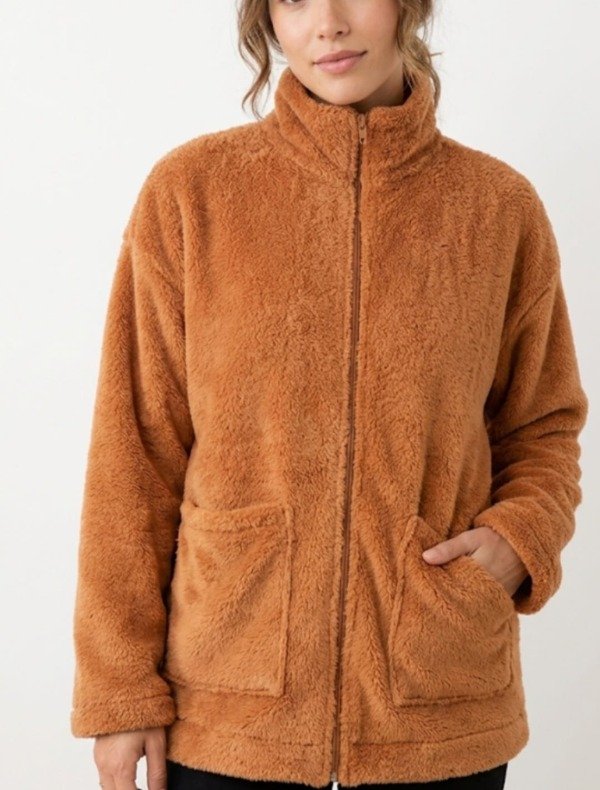 Producto - Campera con Bolsillos Plush Corderito (Art. 5758) - 0