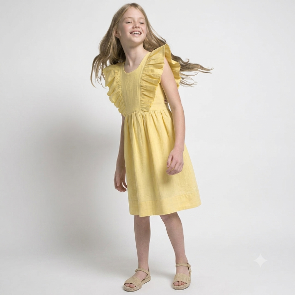 Producto - VESTIDO VOLADOS AMARILLO 67 03 26 - 1