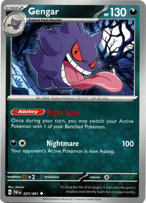 Producto - Gengar - 057/091 - Paldean Fates