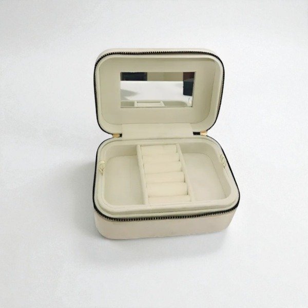 Producto - estuche alhajero con cierre y espejo 3214