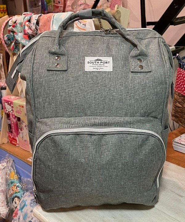 Producto - Mochila maternal South port térmica anti desgarro gris