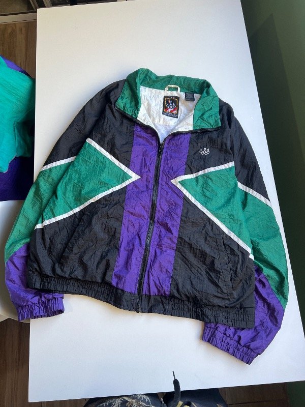 Producto - Vintage Jacket shell USA olympic 90s