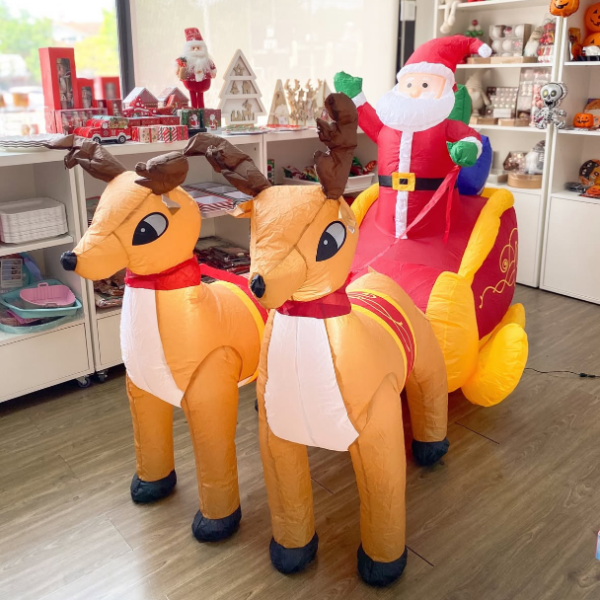 Producto - INFLABLE TRINEO MÁGICO - 3 mts. LARGO - 11 Leds