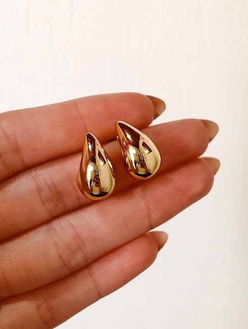 Producto - Aros DROP - Acero dorado