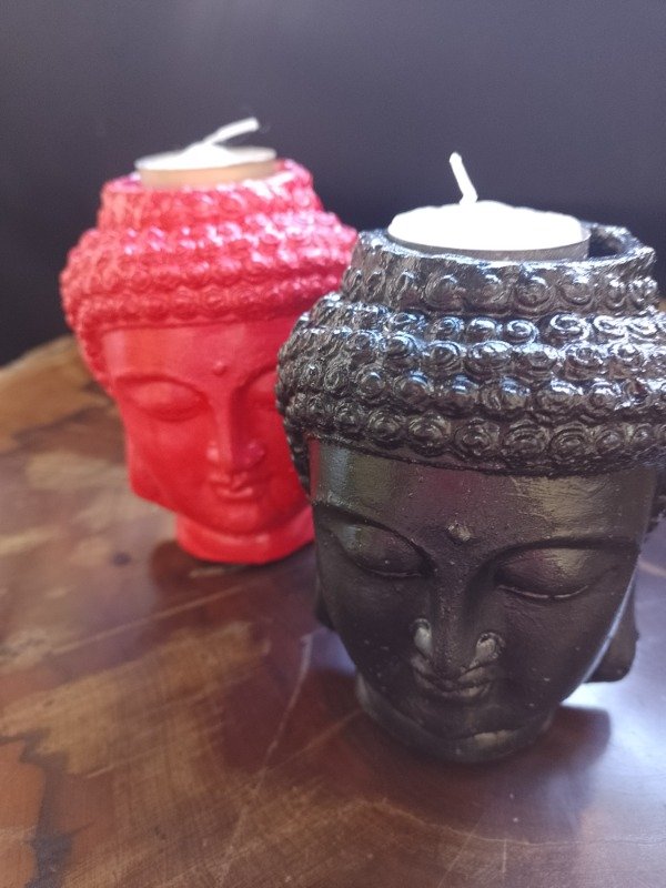 Producto - Porta vela Buda negro