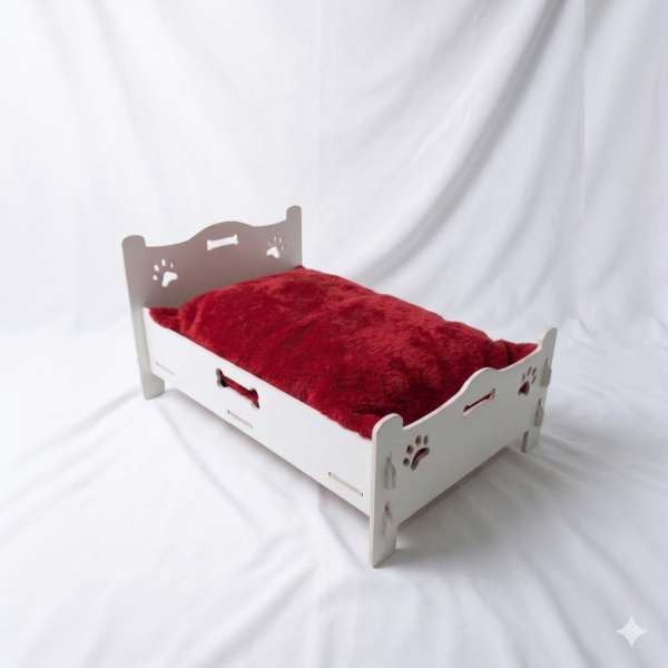 Producto - Camita Rustica Tilca para perros y gatos-blant - 0