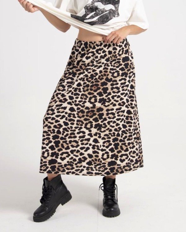 Producto - Falda Cami animal print en morley con lycra