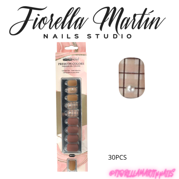 Producto - CHERIMOYA PRESS ON CUADRADA 30PCS ZH028