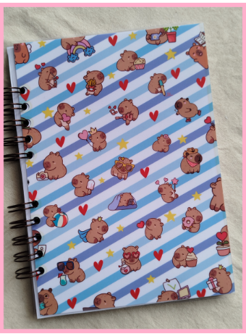 Producto - Cuaderno anillado - Modelo CapibaraLove