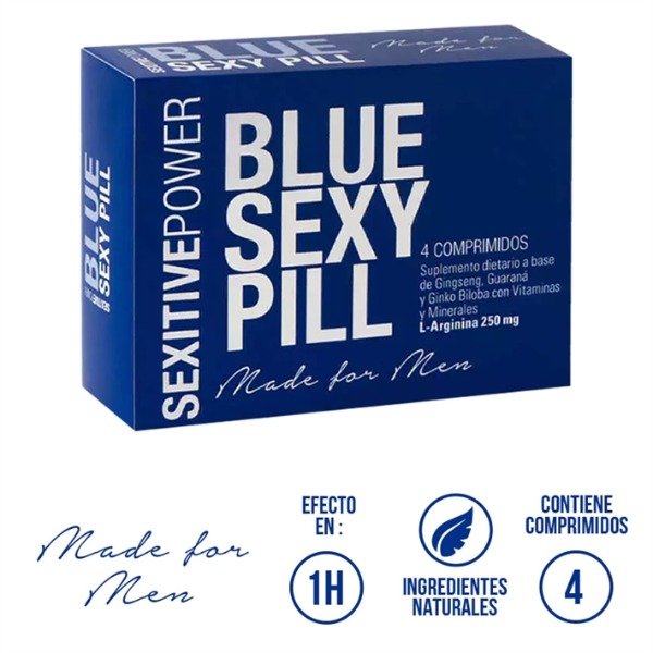 Producto - SEXY PILL BLUE - 4 Cápsulas