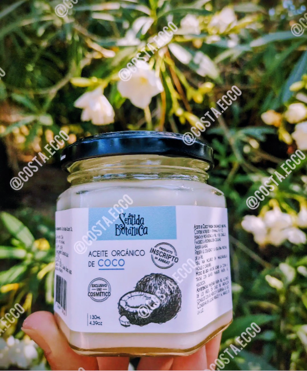 Producto - Aceite Orgánico de Coco - Sentida Botánica-