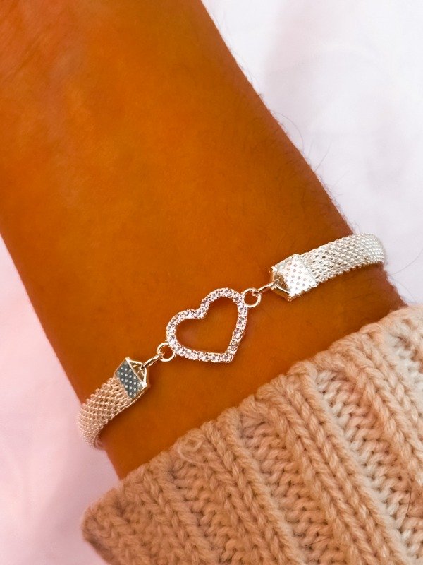 Producto - Pulsera corazon blanco