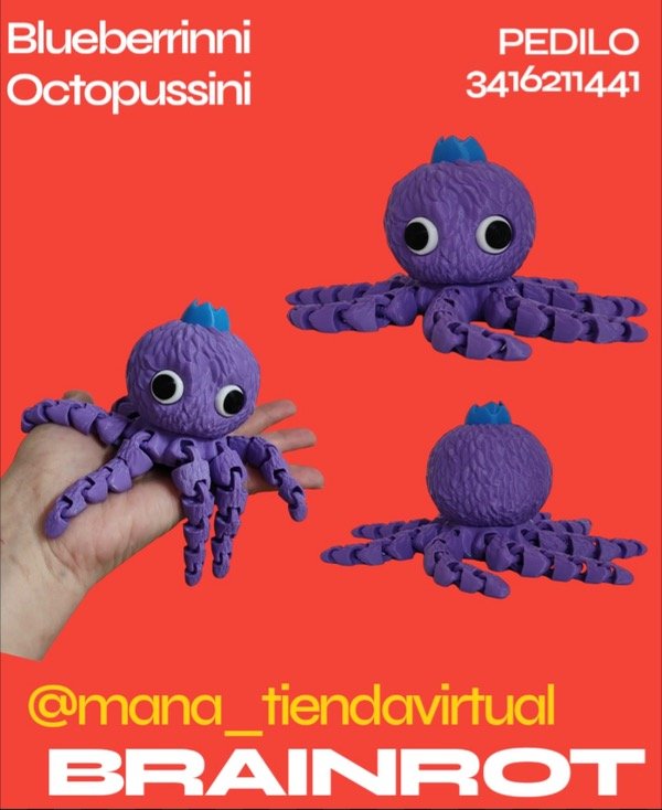 Producto - BRAINROT Blueberrinni Octopussini x 1
