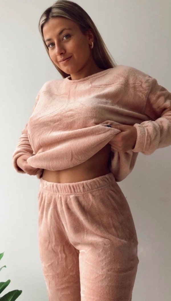 Producto - Pijama polar soft rosa gold