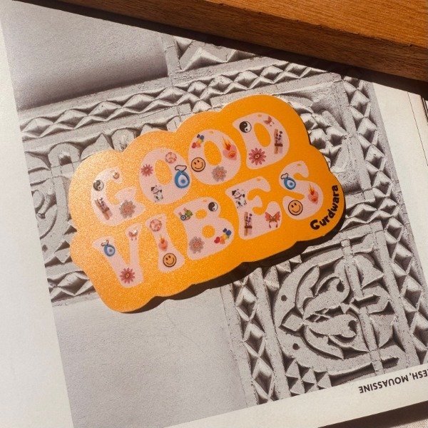 Producto - Sticker Good Vibes Relieve
