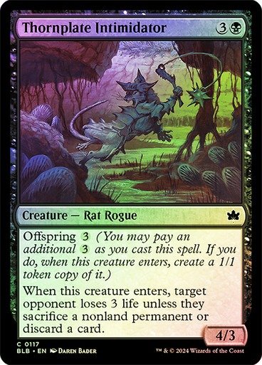 Producto - Thornplate Intimidator Foil  Bloomburrow