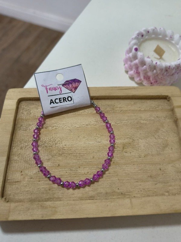 Producto - Pulsera cristal lilaa