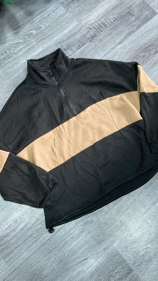 Producto - Buzo oversize con cierre - Talle M