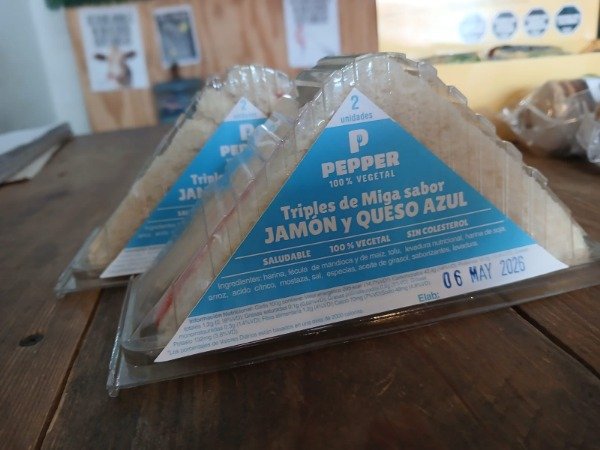 Producto - Sanguches de miga x2 - Jamón y Queso azul - Pepper