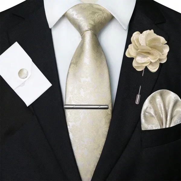 Producto - Set corbata+prendedor+trabacorbatas+pañuelo+gemelos