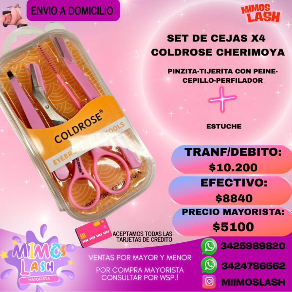 Producto - SET DE CEJAS CHERIMOYA X4