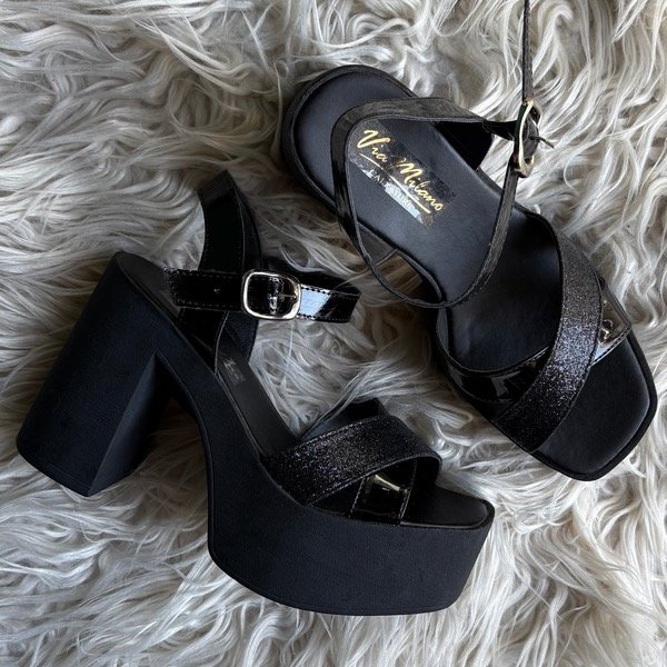 Producto - Zapatos Glitter Negro (Ultimo 36)