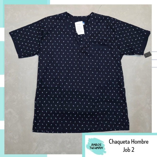 Producto - Chaqueta Eco Azul Detalle Guitarras