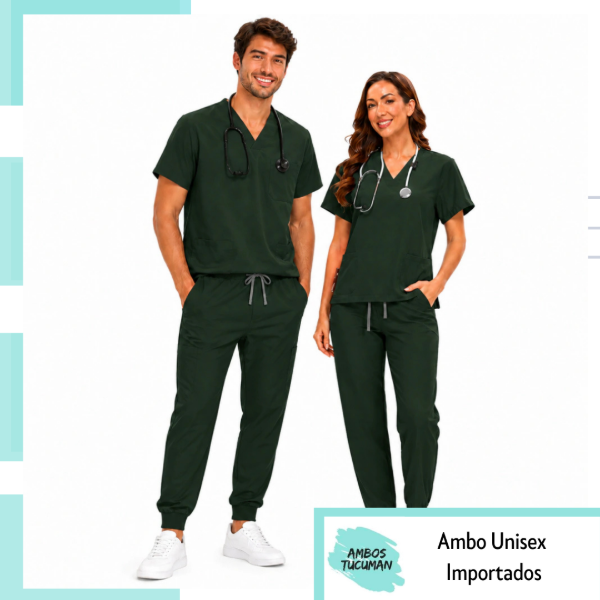 Producto - Ambo Unisex - Verde Musgo
