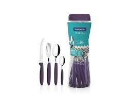 Producto - IPANEMA JGO.CUBIERTOS .24PZ FRASCO VIOLETA TRAMONTINA