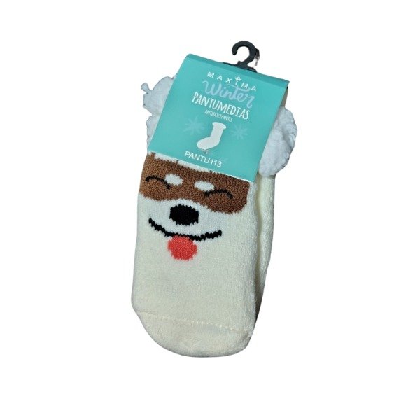 Producto - Medias pantumedias Bebé beige con perrito