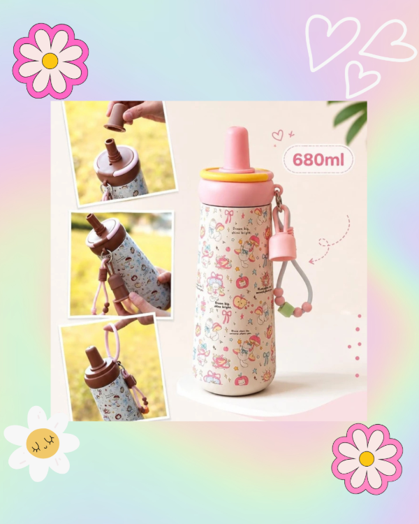 Producto - Botella Térmica Gatitos Kawaii - 1