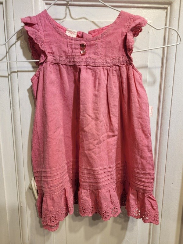 Producto - Vestido CHEEKY rosa con sombrero Talle 12/18 meses - PRECIO: 14X