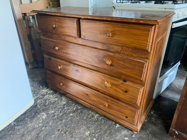 Producto - COMODA CAJONERA DE PINO A RECICLAR 103x45x82 #10718