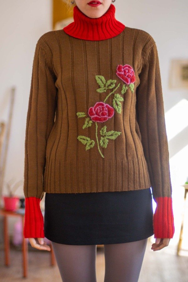 Producto - Sueter Polera Roses Talle:M- - 1
