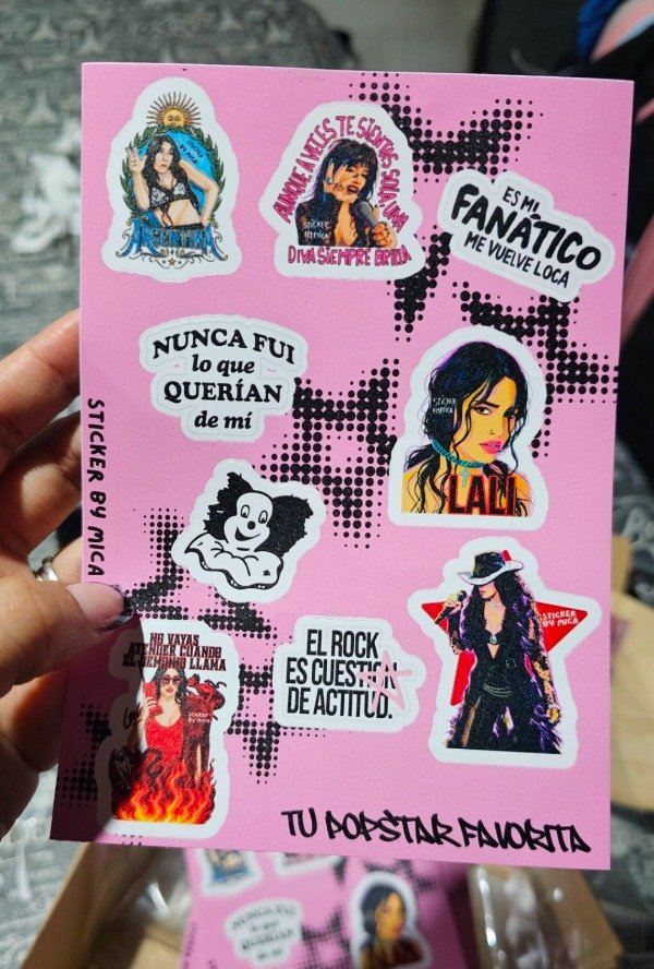 Producto - Plancha lali stickers