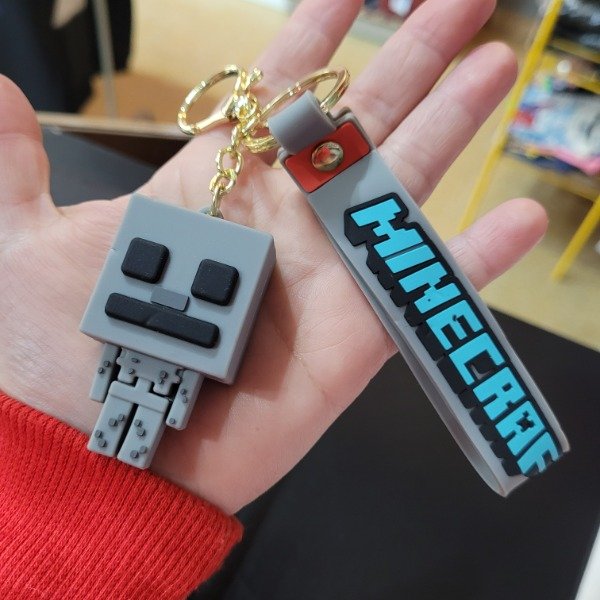 Producto - LLAVERO DE GOMA ESQUELETO MINECRAFT