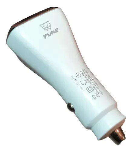 Producto - Cargador Auto Time 3.1a Usb Tipo-c Carga Rápida 12v 24v