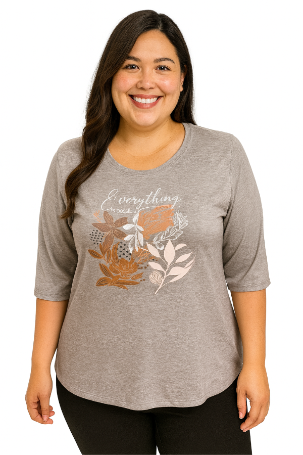 Producto - Art 44 Remera modal viscosa 3/4 estampa 4