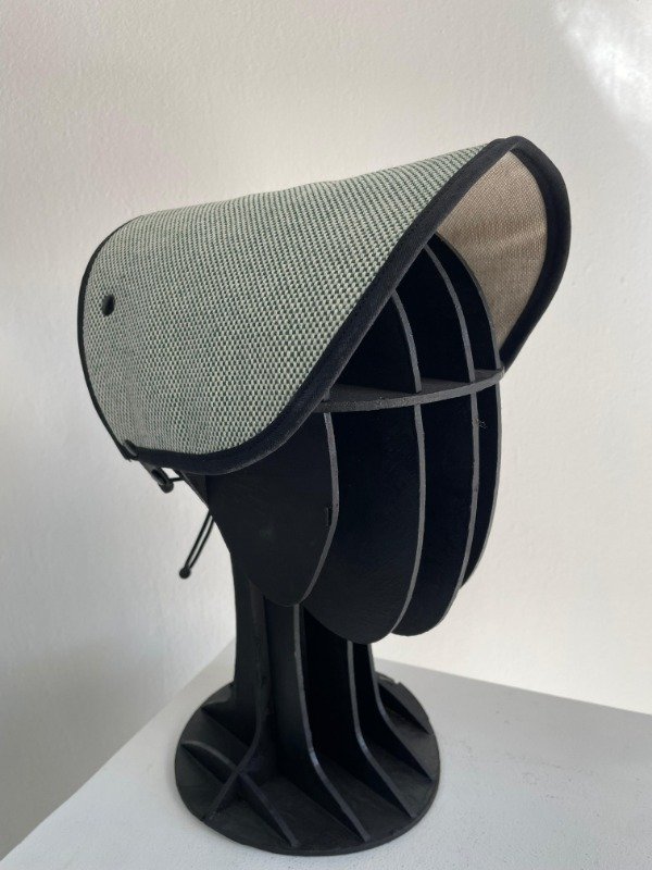 Producto - Visera Rafia regulable verde - Biomatlab