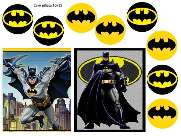 Producto - LAMINA TORTA RECTANGULAR O CAKE PIÑATA BATMAN