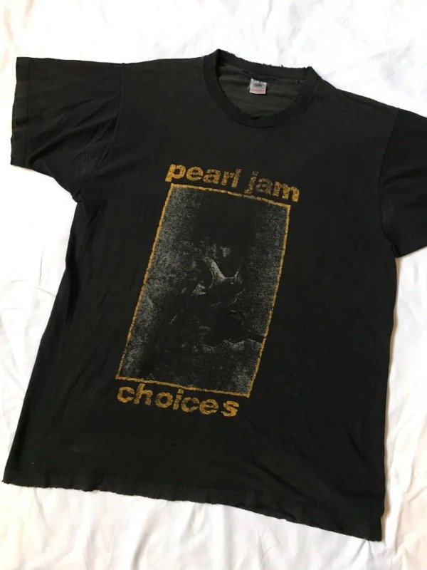 Producto - Vintage 1992 Pearl Jam "Choices" single stitch made in U.S.A. distressed tee.