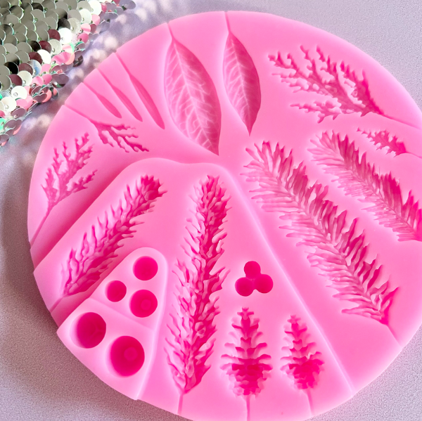 Producto - Molde hojas ramas temática bosque (W)