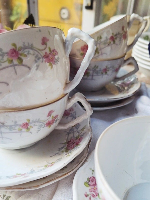 Producto - Dúos de té porcelana shabby - 3