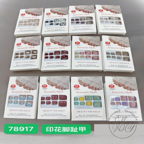 Producto - PACK X12 Uñas Postizas PRESS ON PARA PIES BEAUTY TOE NAILS 78917