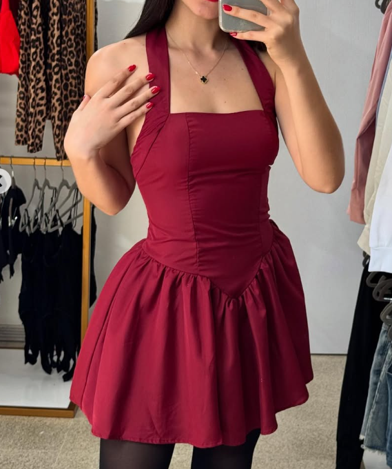 Producto - Vestido mini plisado SHEIN BAE